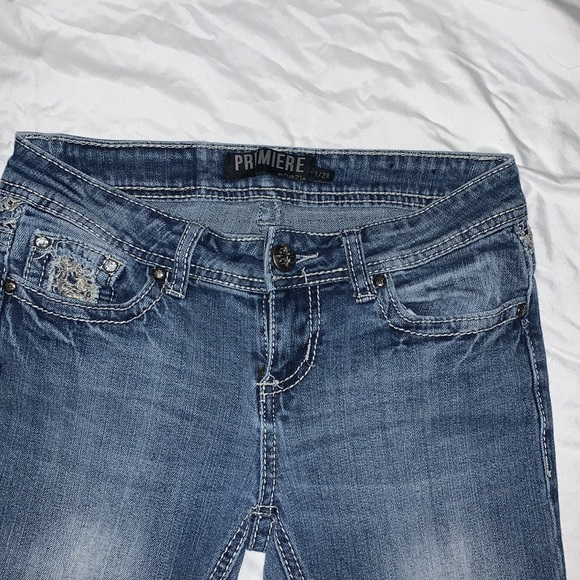 Premiere by rue 21 1/2R slim boot cut jeans - Picture 3 of 10